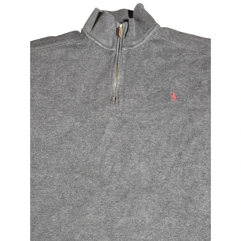 Polo Ralph Lauren‎ 1/4 Zip Pullover XL Lot 2 Gray Sweater Pony Logo